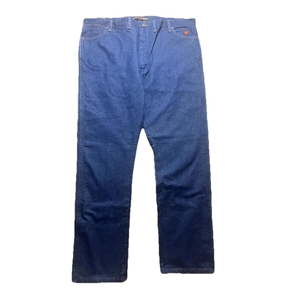 Wrangler FR Flame-Resistant Original Fit Jeans Men’s 46x34 Blue Denim NWT